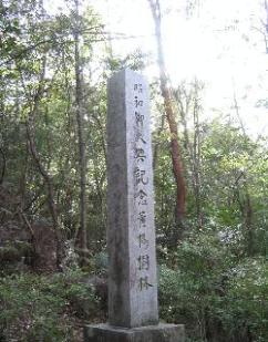 黄柳野つげ自生地標柱