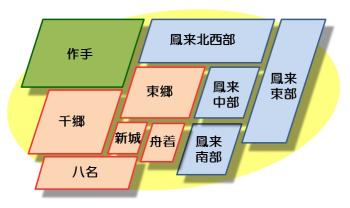 地域自治区の区割り