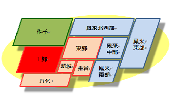 自治区の図