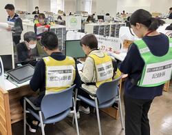 窓口体験調査の様子