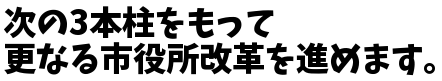 次の3本柱